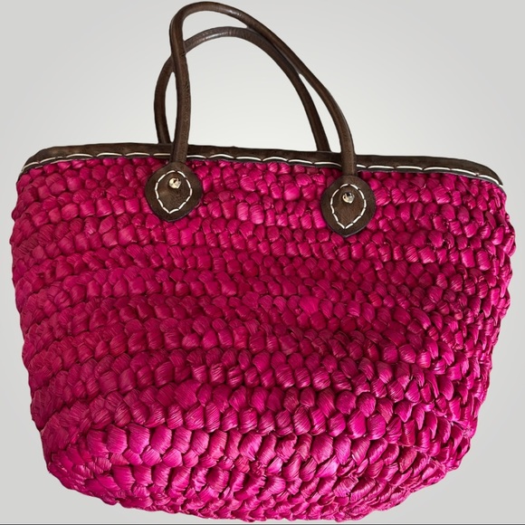Straw Woven Tote - Picture 2 of 8